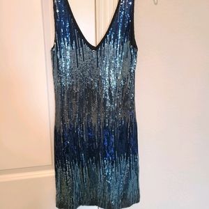 Mini sparkle ombre dress